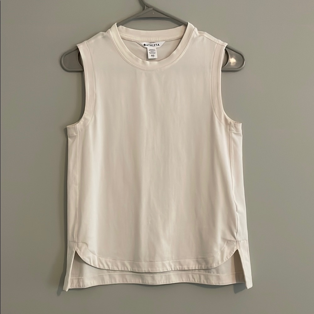Athleta Women's Cream Sleeveless Top